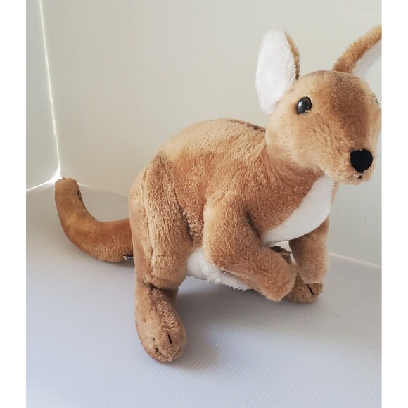 Vintage Dakin KANGAROO Baby JOEY 1975 Cabbie Plush Stuffed Animal 12” Tan Toy - Picture 3 of 13